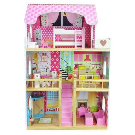 Дом для кукол Ocie с комплектом мебели OC-DH-001 90 см