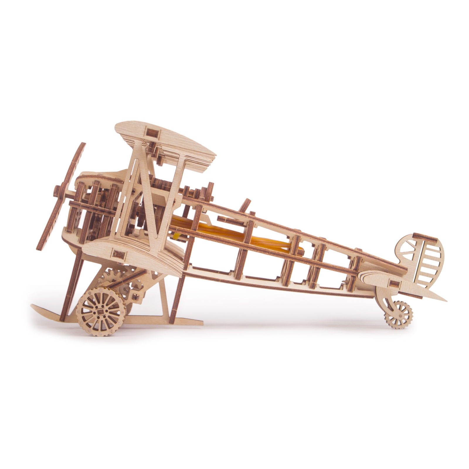 Конструктор Wood Trick Самолет механический - фото 6