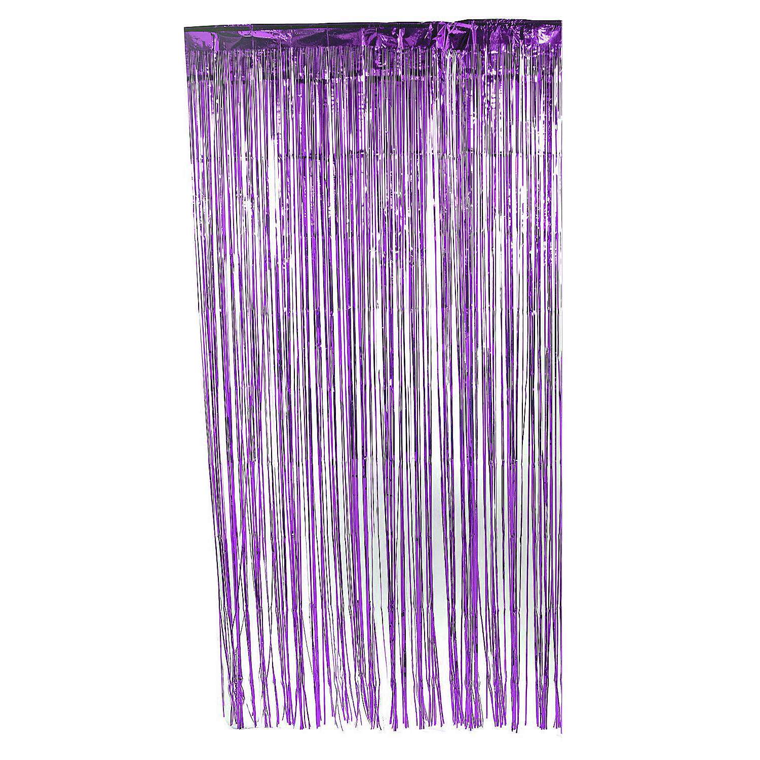 Новогодний дождик Ripoma Штора 2 м х 1 м цвет фиолетовый - фото 1