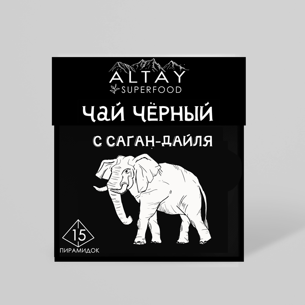 Чай чёрный с саган-дайля Altay Superfood 15 пирамидок по 2 гр - фото 1