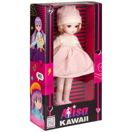 Кукла шарнирная 30 см 1TOY Alisa Kawaii с длинными волосами блондинка БЖД bjd аниме экшн фигурка игрушки для девочек