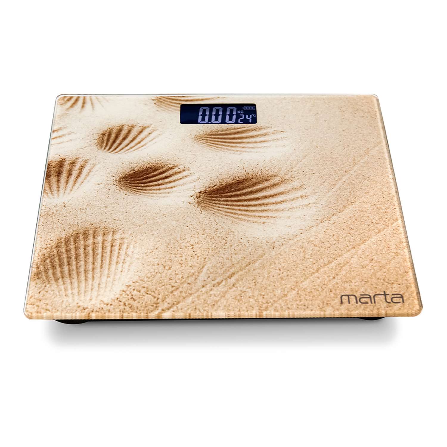 Весы напольные MARTA MT-SC1696 LCD диагностические/умные с Bluetooth/песок - фото 1