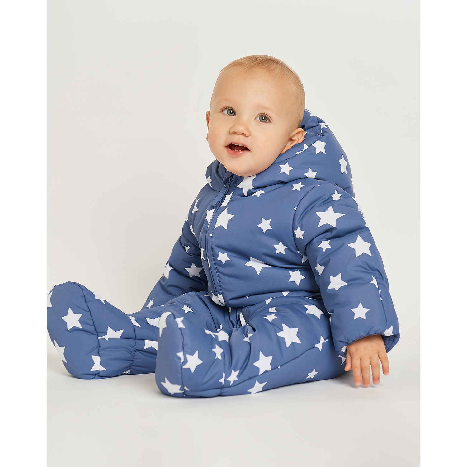 Комбинезон Baby Gо цвет синий AW22-MB3BGib-55 купить по цене 499 ₽ в  интернет-магазине Детский мир