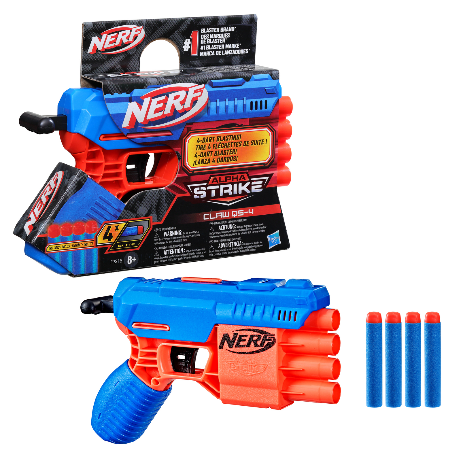 Набор игровой Nerf Кло QS-4 F2218EU40 - фото 7