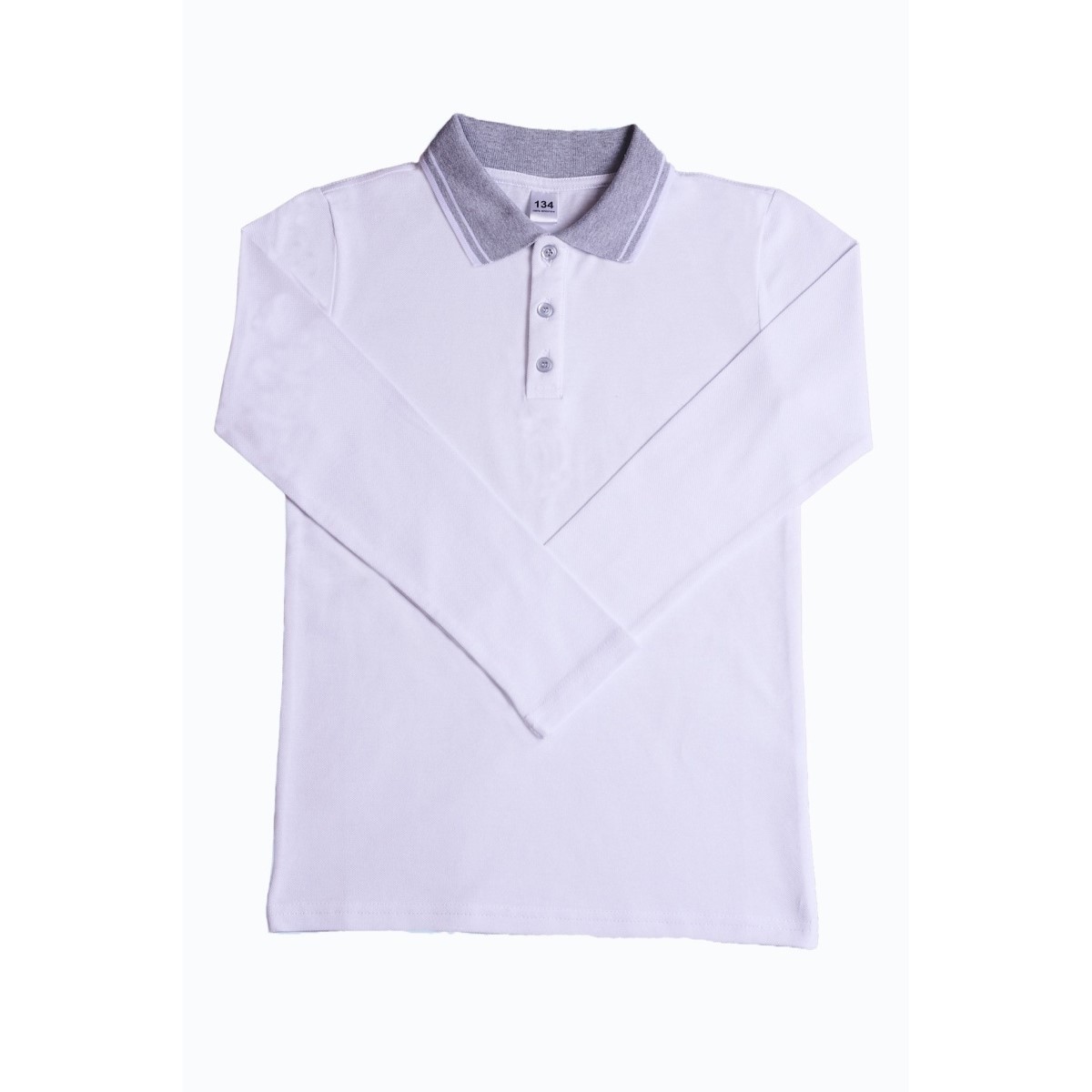 Рубашка-поло M-BABY MB-4141/белый/меланж/белый - фото 12