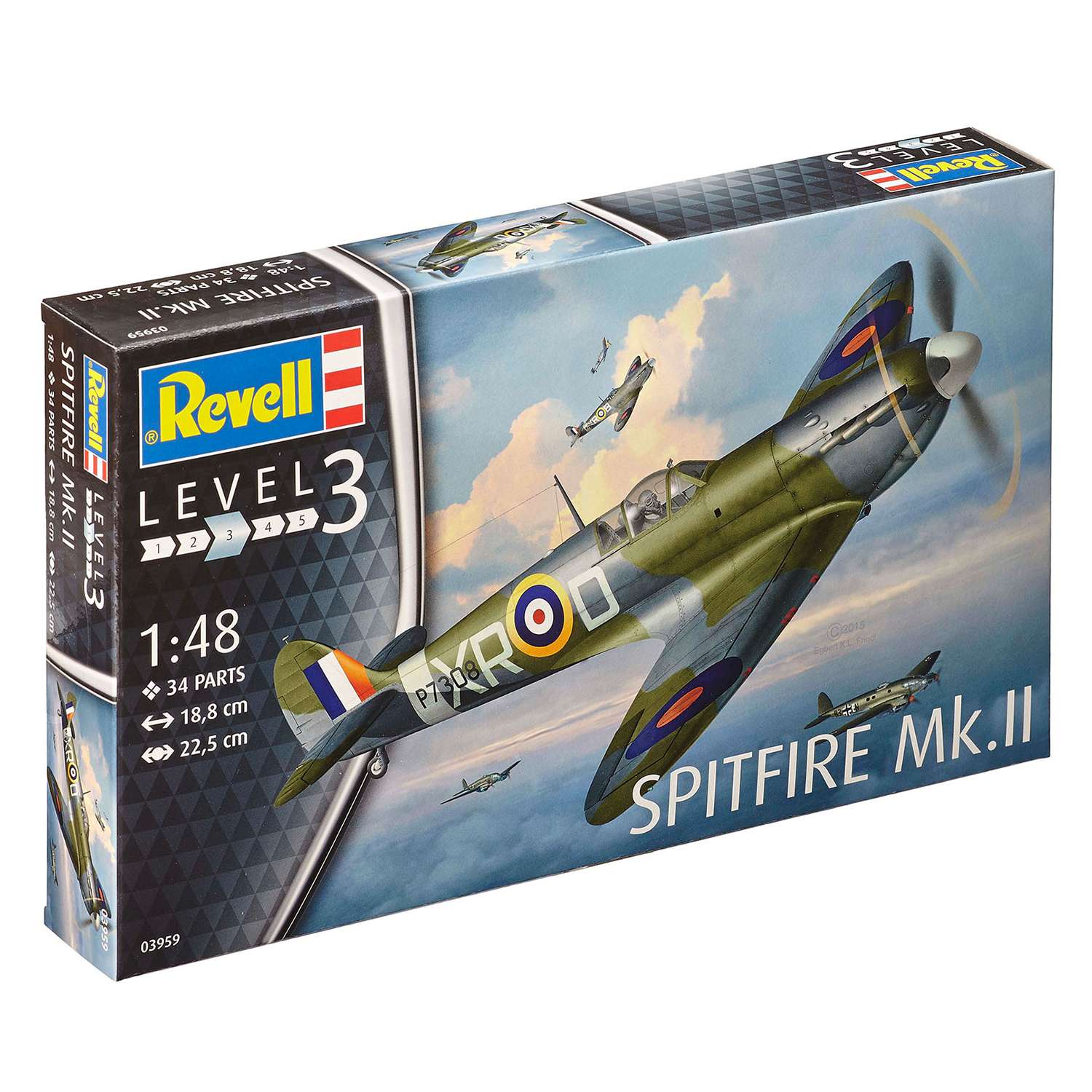 Сборная модель Revell Самолет Истребитель Spitfire MkII ВВС Великобритании 03959 - фото 3