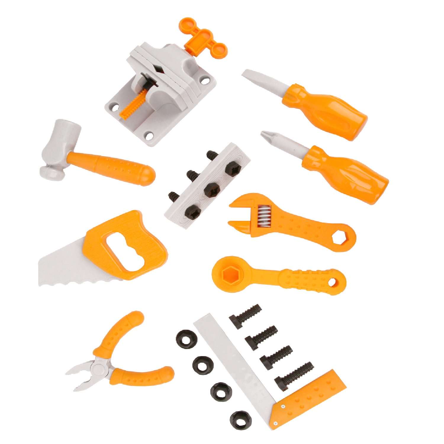 Игровой набор детский Green Plast игрушечные инструменты в мешке 24 предметов - фото 3