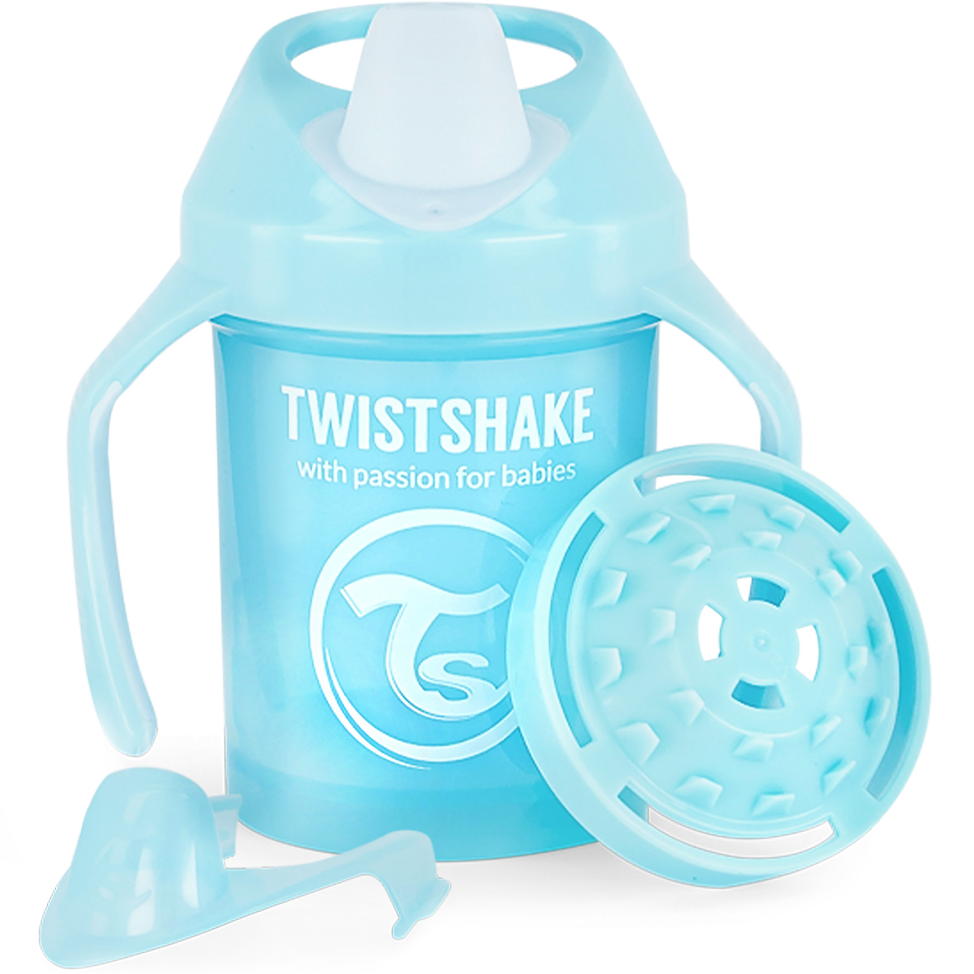 Поильник-непроливайка Twistshake 230мл с 4месяцев Синий - фото 1