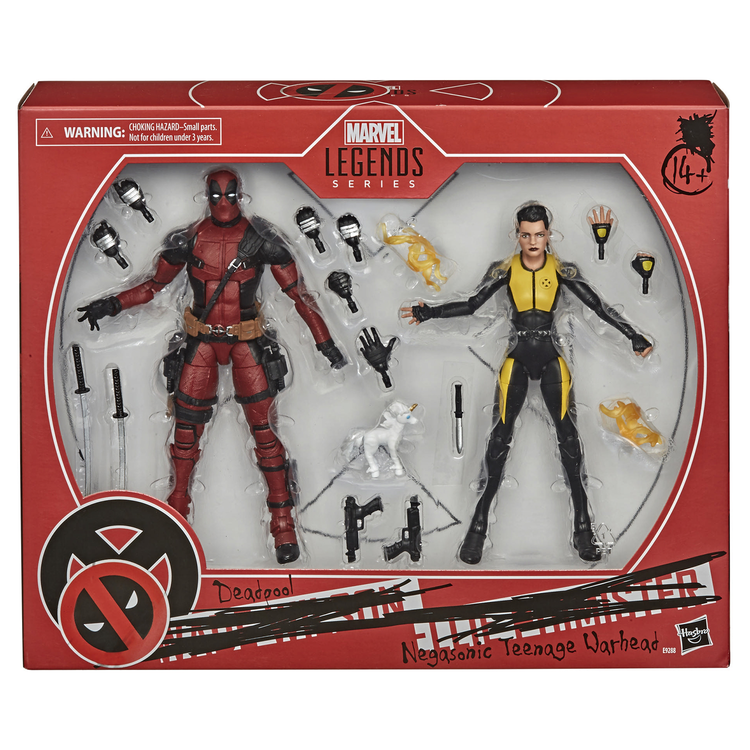 Набор фигурок Hasbro Marvel Legends Deadpool and Negasonic Teenage Warhead  15см E9288 купить по цене 7399 ₽ в интернет-магазине Детский мир