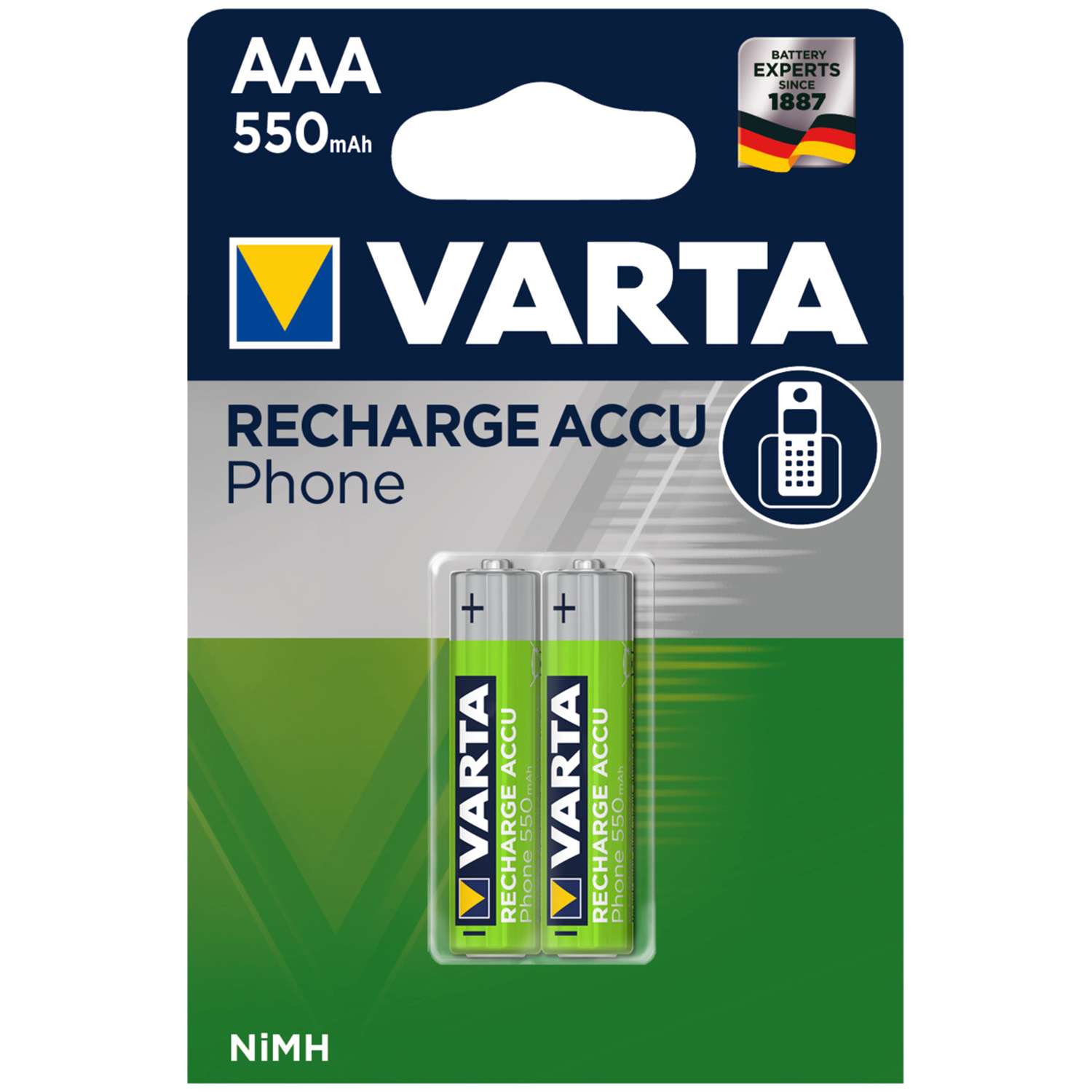 Аккумуляторы Varta ААА Phone Power - фото 1