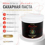 Сахарная паста WowMan REDLine Sugar 1000 для шугаринга и депиляции классическая средняя