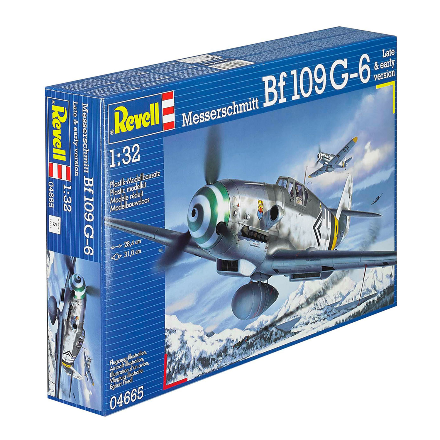 Сборная модель Revell Самолет Истребитель Мессершмитт Bf109 G-6 04665 - фото 2