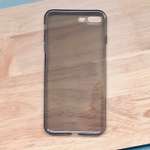 Чехол силиконовый МАККЕЙС прозрачный темный / тонированный плотный на iPhone 7 /8 Plus