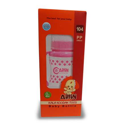 Бутылочки для кормления AilliN 2шт. с ручками 80мл и 240мл розовые