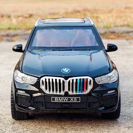 Коллекционная машинка WiMI инерционный джип черный BMW X5 M/BMW