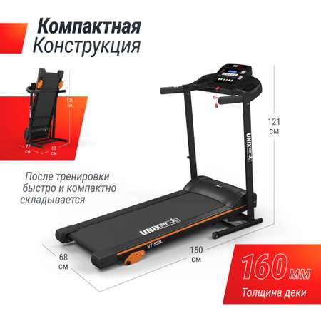 Беговая дорожка UNIX Fit ST-550L до 120 кг 0.8 - 12 км/ч угол наклона 0-10 %