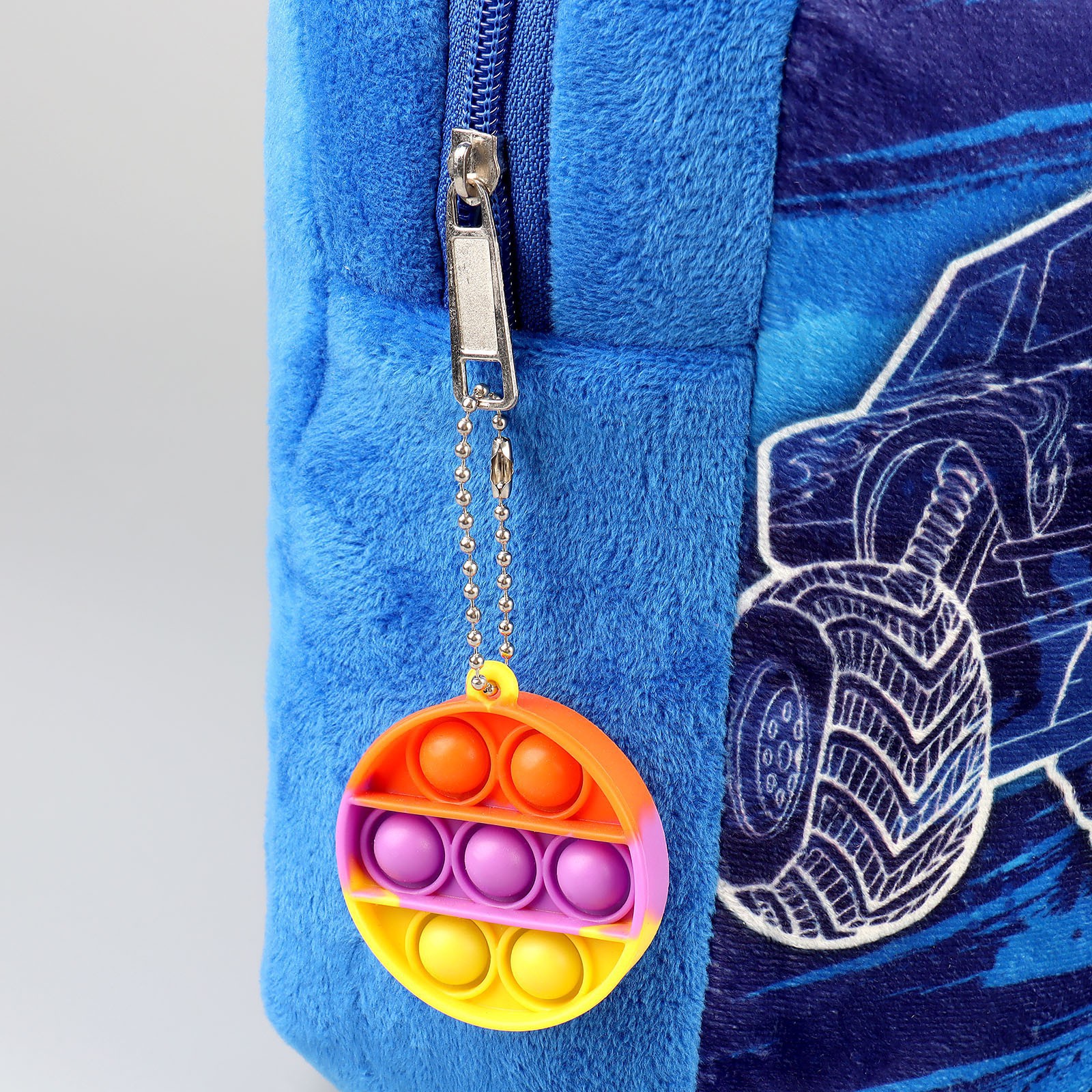 Рюкзак детский плюшевый Milo Toys «Крутая тачка» 21х15 см - фото 7