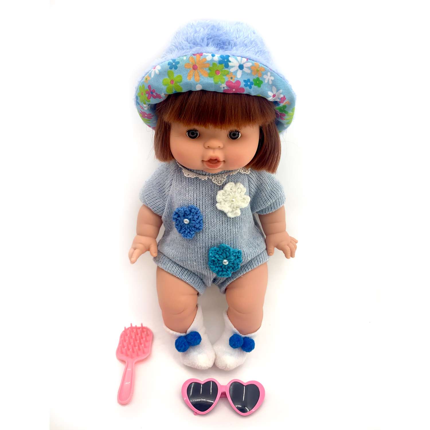 Кукла LANSI WORLD в голубом костюмчике 135690 - фото 1