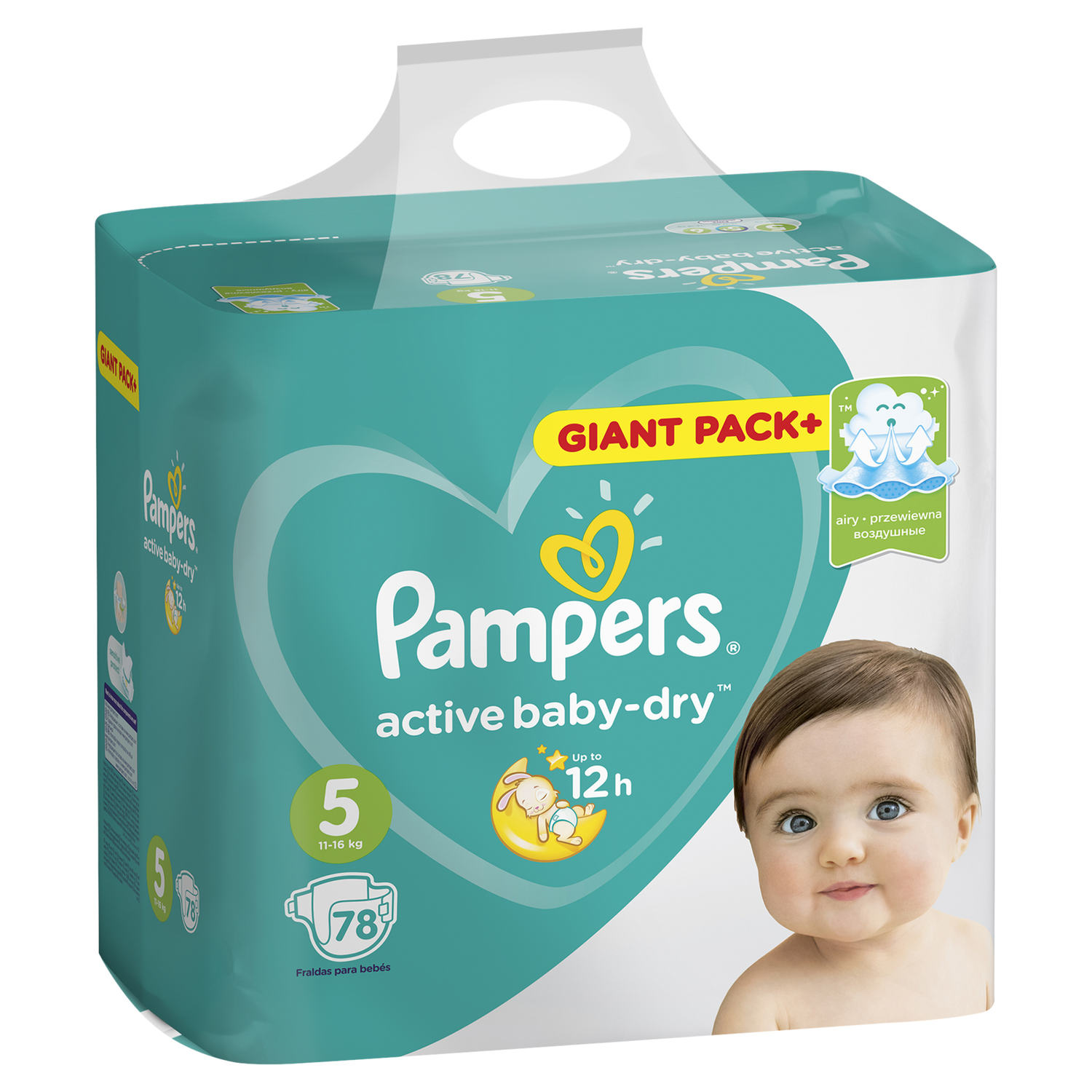 Подгузники Pampers Active Baby-Dry 5 11-16кг 78шт - фото 3