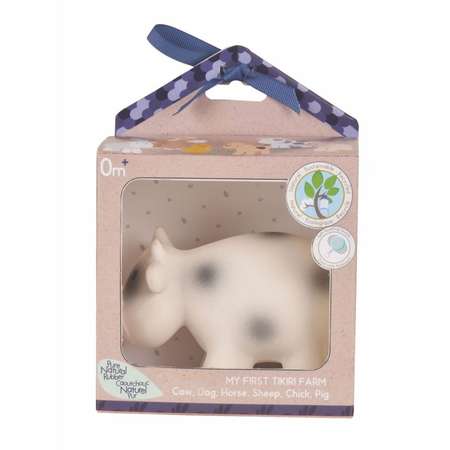 Игрушка из каучука Tikiri Корова в подарочной упаковке