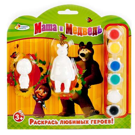 Набор-раскраска Играем вместе Маша и медведь