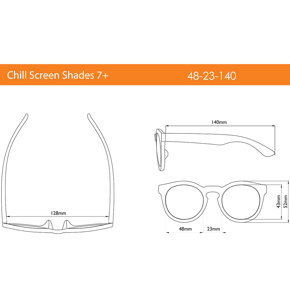 Компьютерные очки Real Kids детские Chill Screen Shades 7-12 лет 7SCRWHTC - фото 2