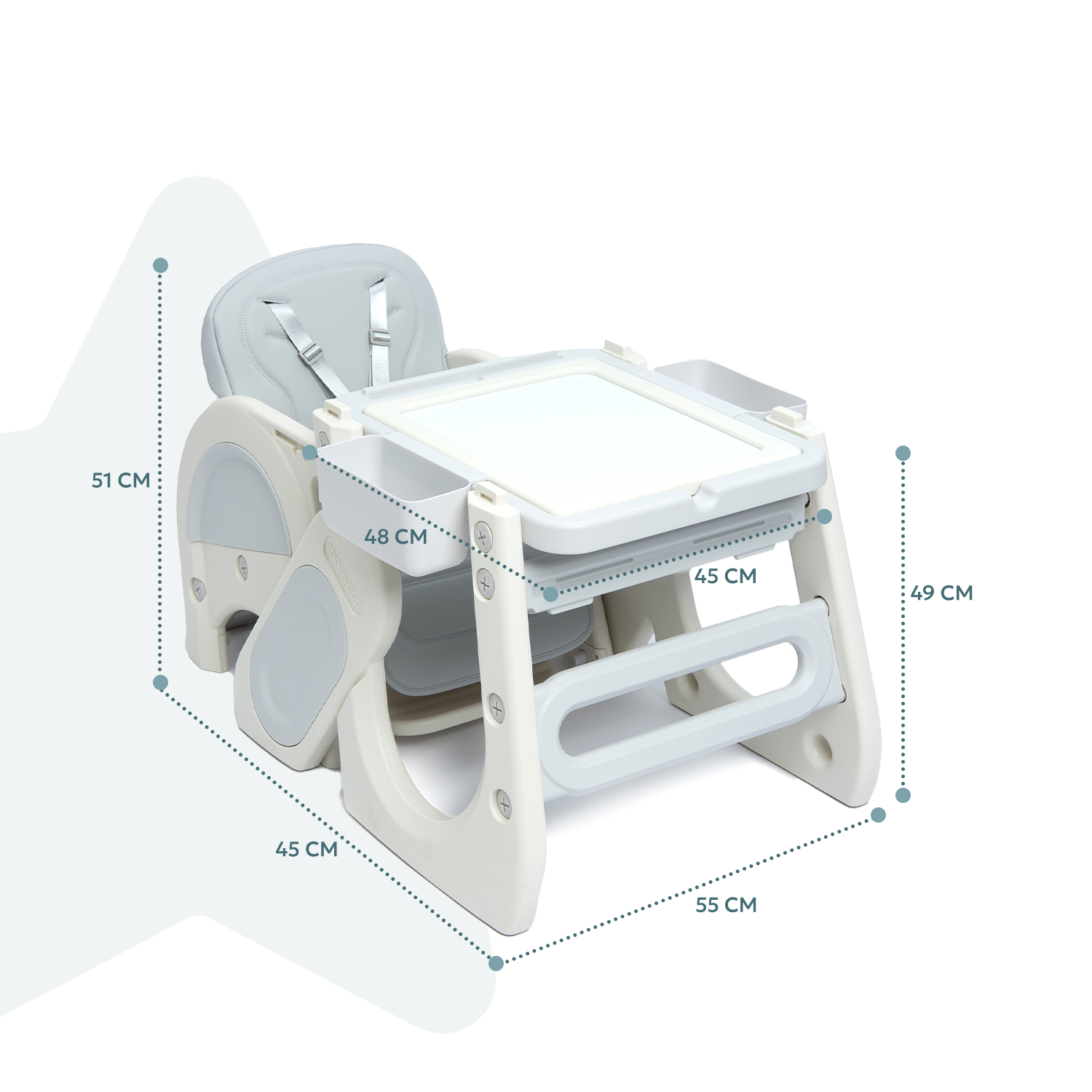 Стульчик для кормления Babyton Grow n Play LZ-DC001 - фото 5