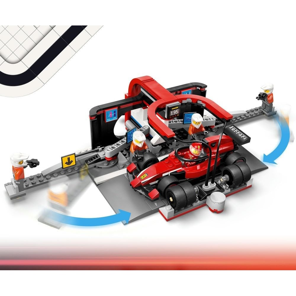 Конструктор LEGO Формула 1 Питстоп Ferrari Car 60443 - фото 5