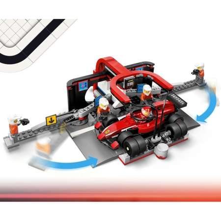 Конструктор LEGO Формула 1 Питстоп Ferrari Car 60443