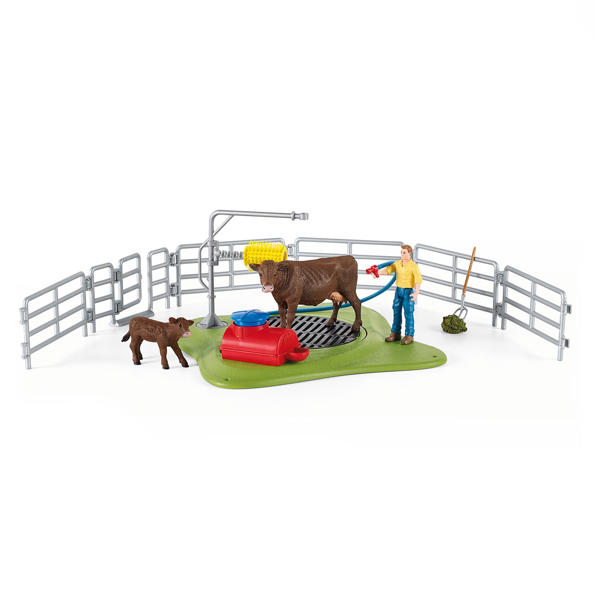 Фигурка SCHLEICH веселая мойка для коровы - фото 1