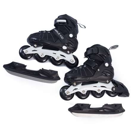 Коньки-ролики 2в1 Mobile Kid Uni Skate L black