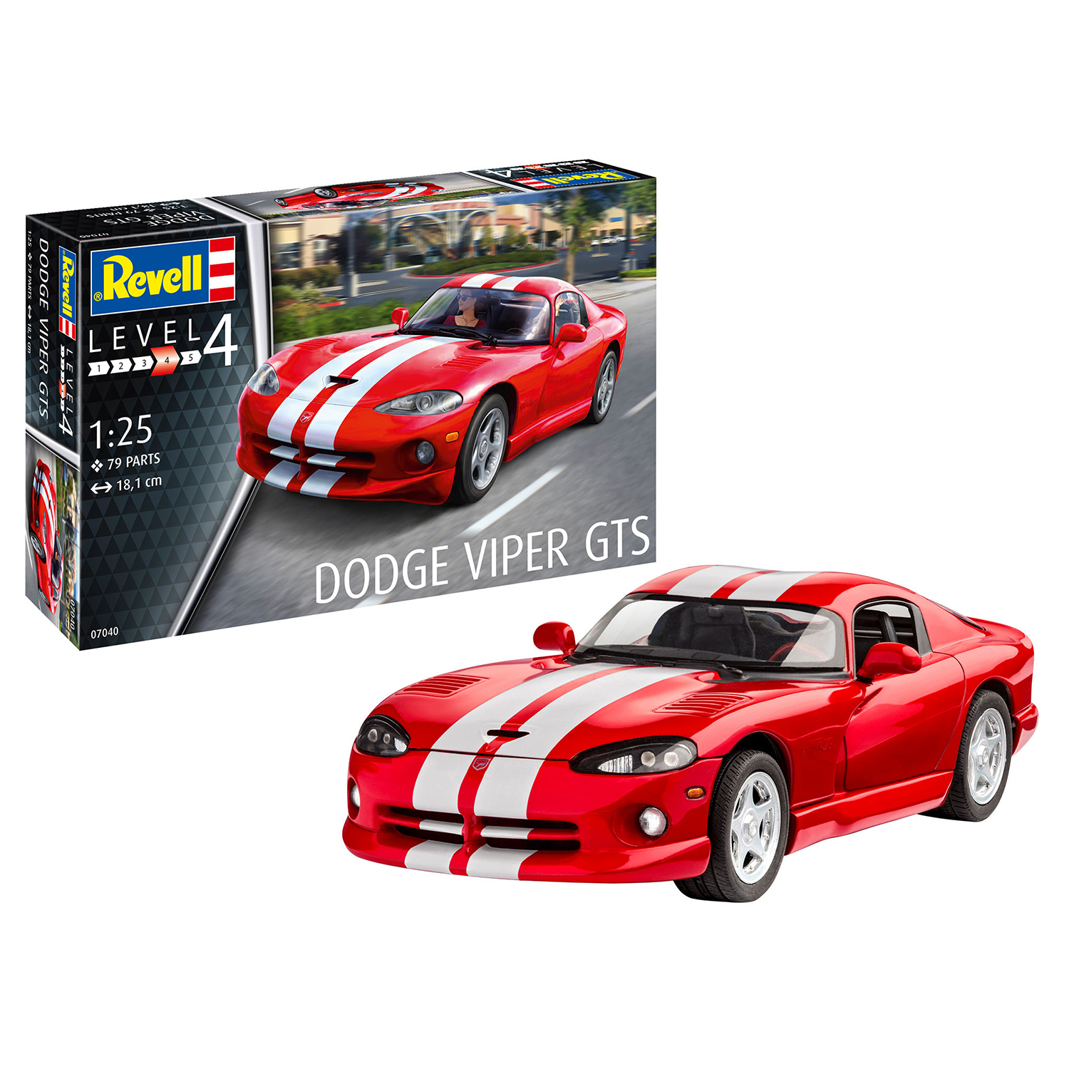 Сборная модель Revell Dodge Viper GTS 07040 - фото 2