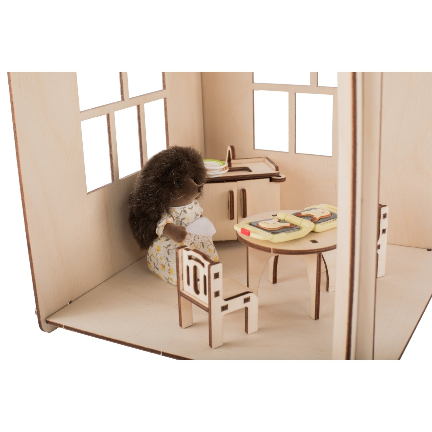 Конструктор ХэппиДом Кукольный домик Коттедж с мебелью HK-D002 - фото 10