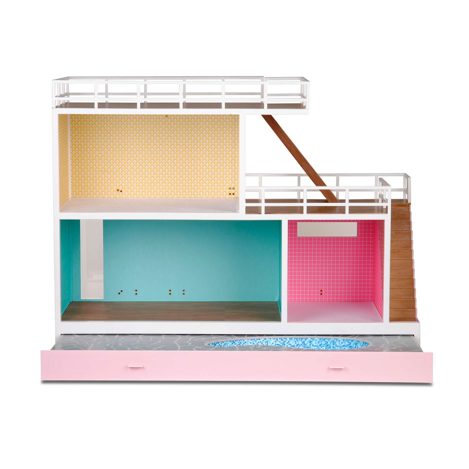 Кукольный домик  Lundby Стокгольм с розетками для освещения с бассейном LB_60903200 LB_60903200 - фото 1