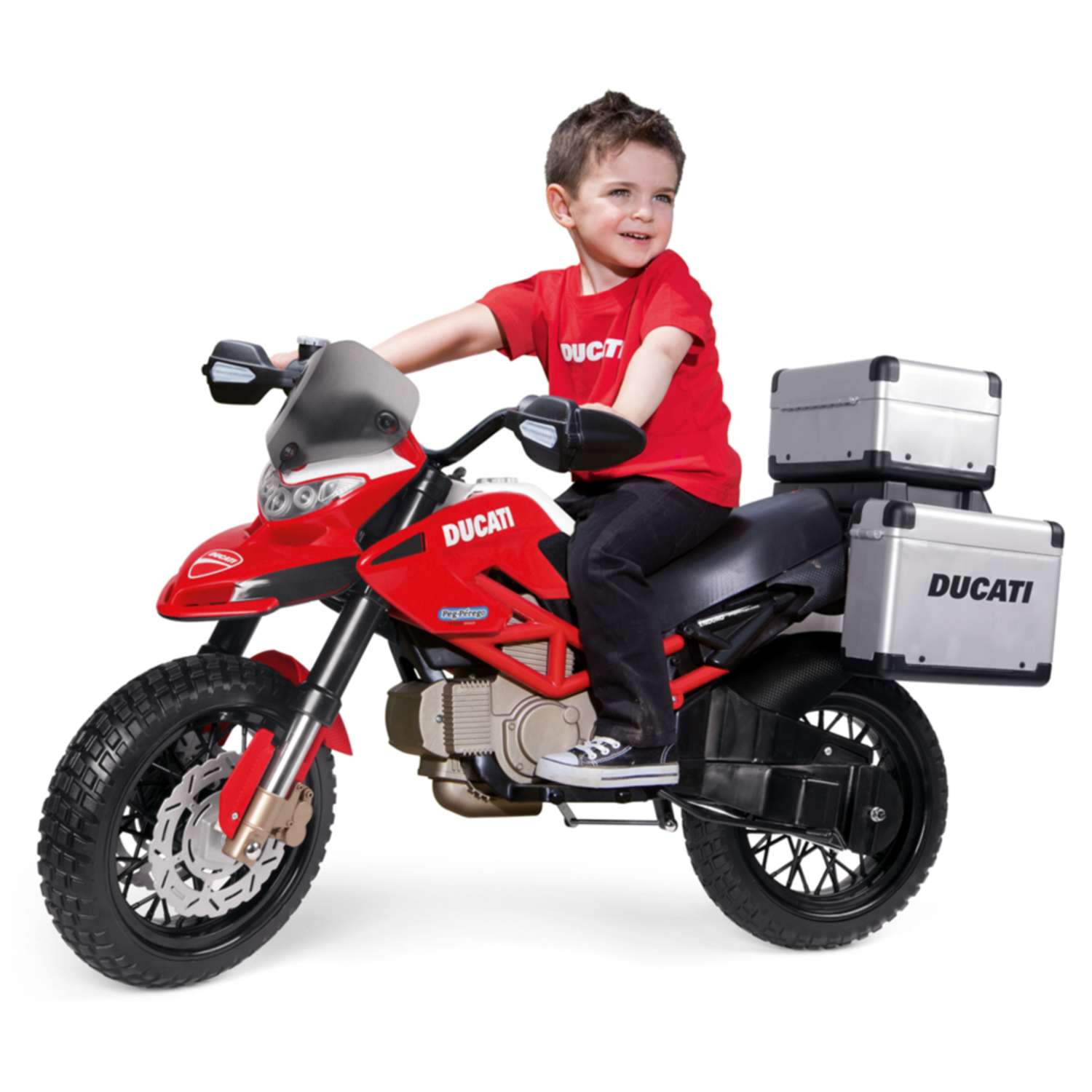 Детский электромотоцикл PEG PEREGO Ducati Enduro - фото 2