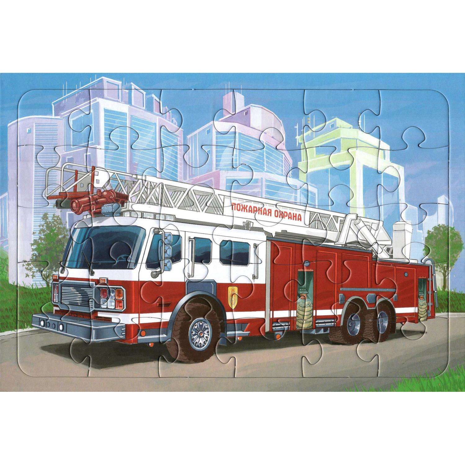 Пазл Лада Пожарная машина 30 элементов - фото 1