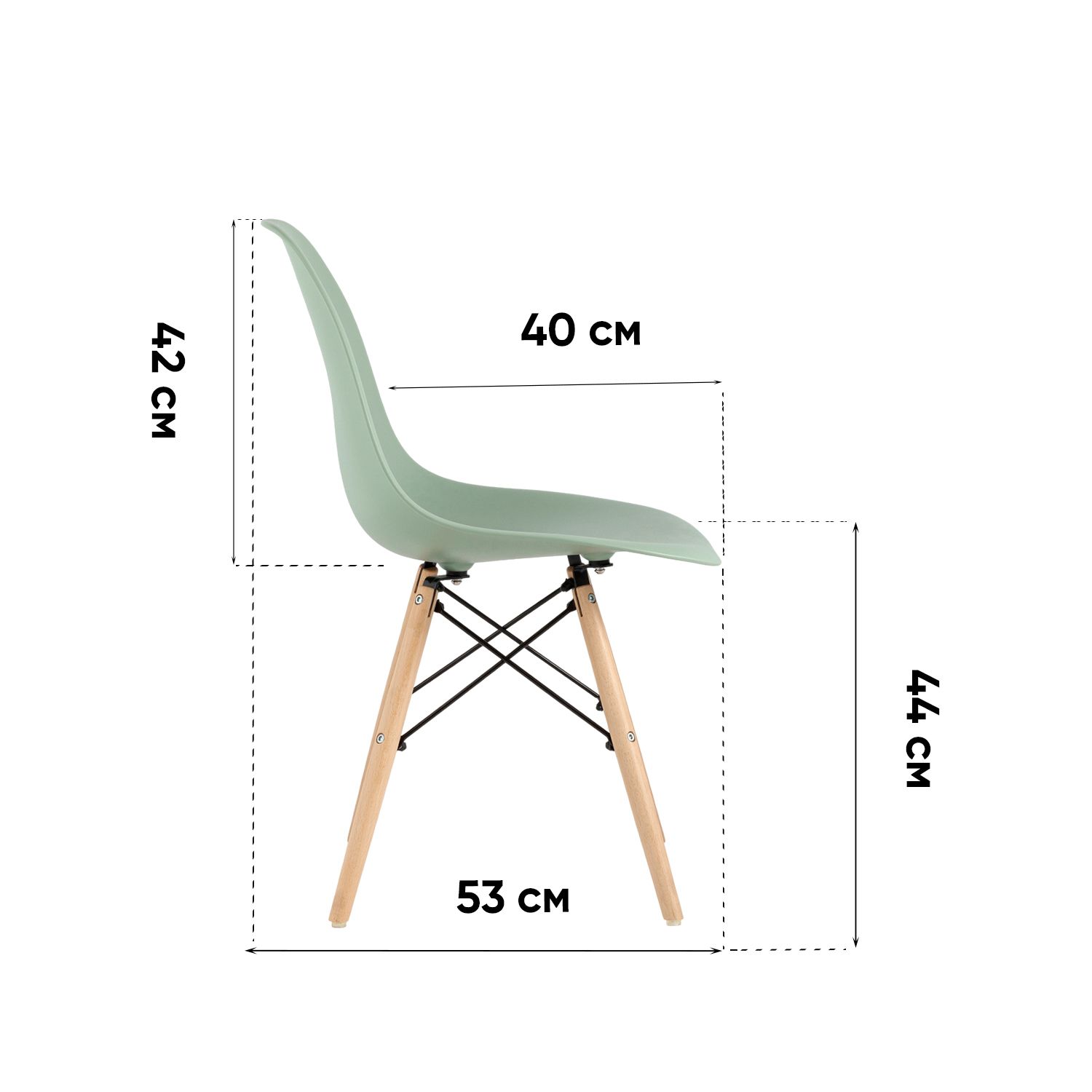 Комплект стульев Stool Group DSW Style серый - фото 8