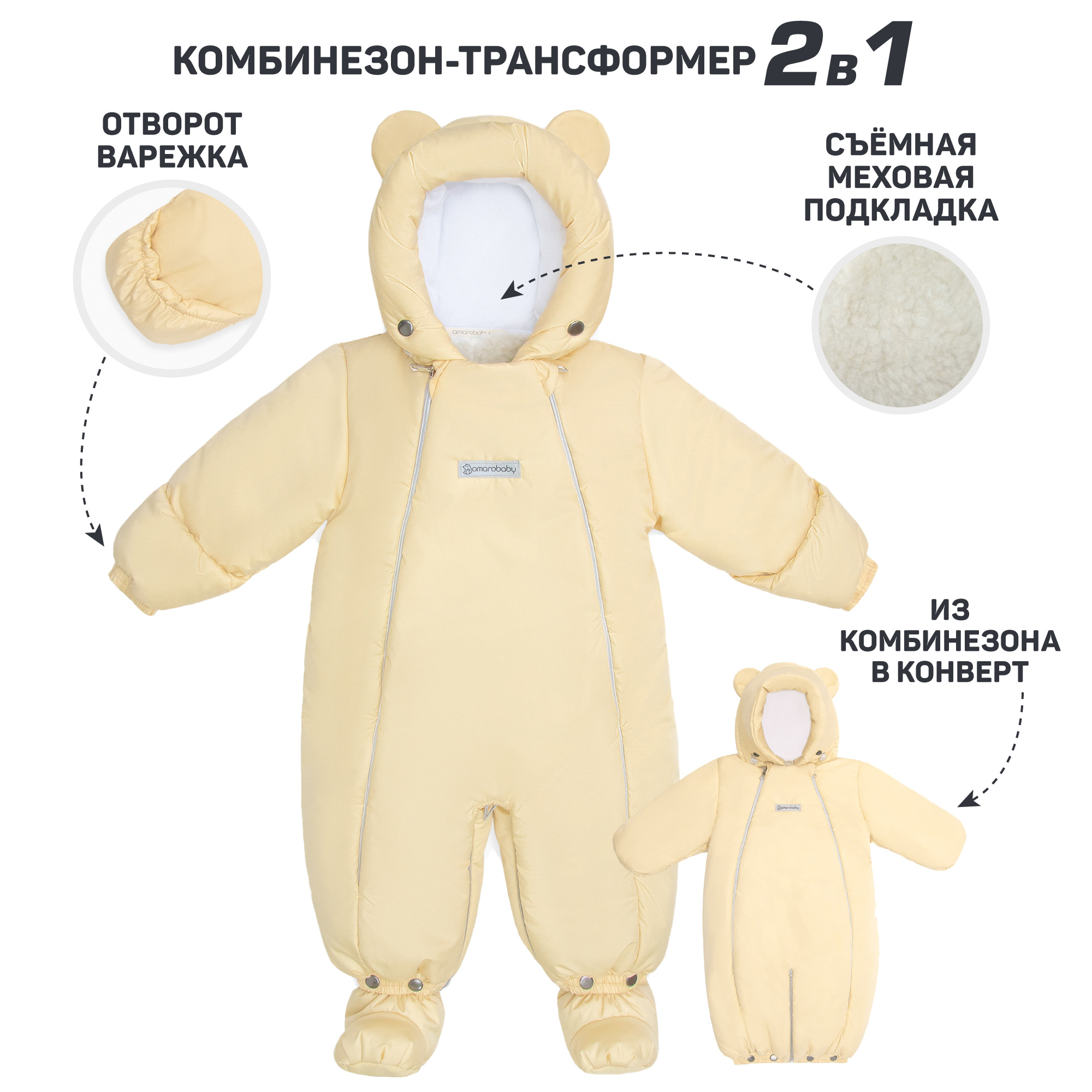 Комбинезон-трансформер Amarobaby AB-OD21-6105-MO - фото 6