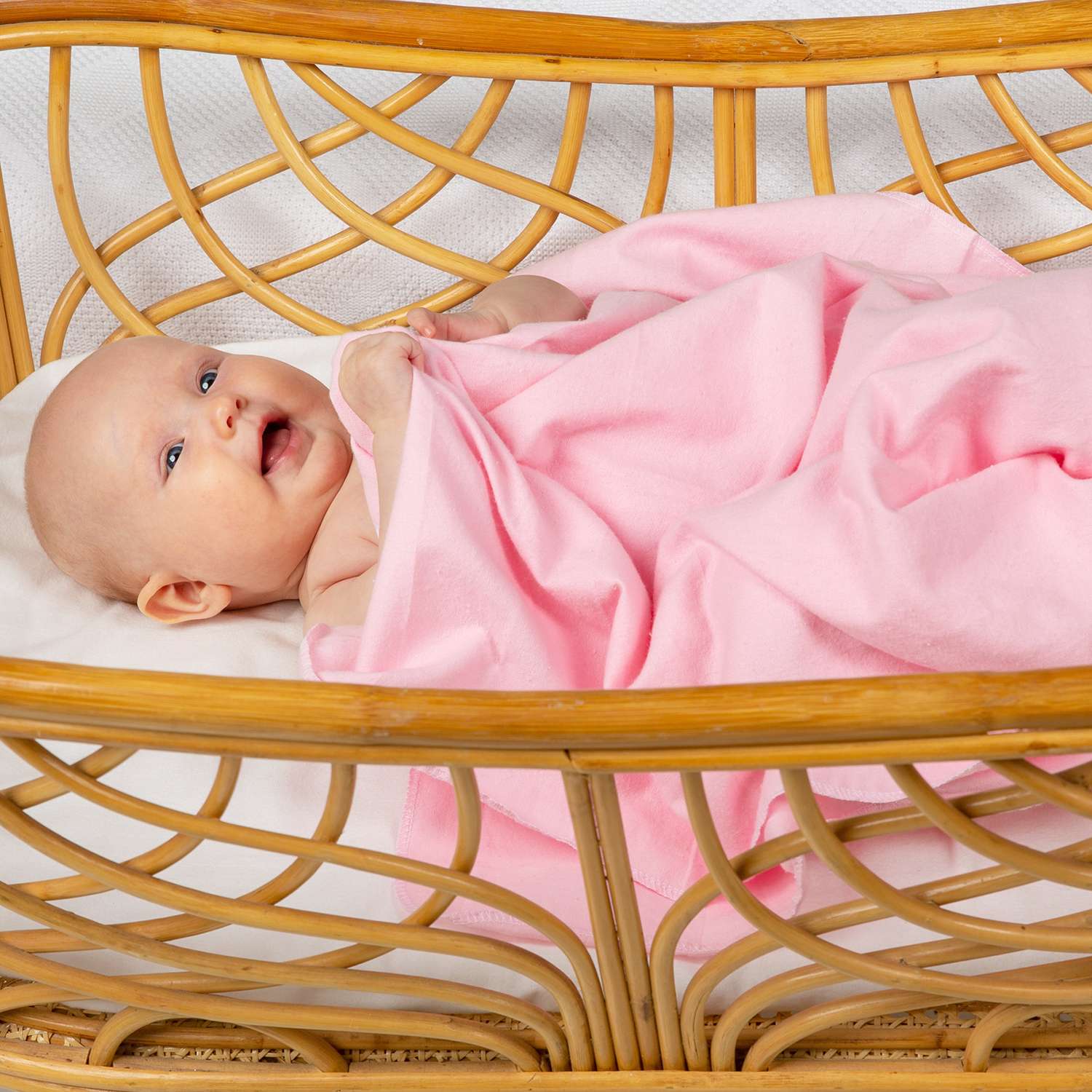 Пеленка фланелевая Чудо-чадо для новорожденных Гамма розовый 75х120см 3 шт - фото 4