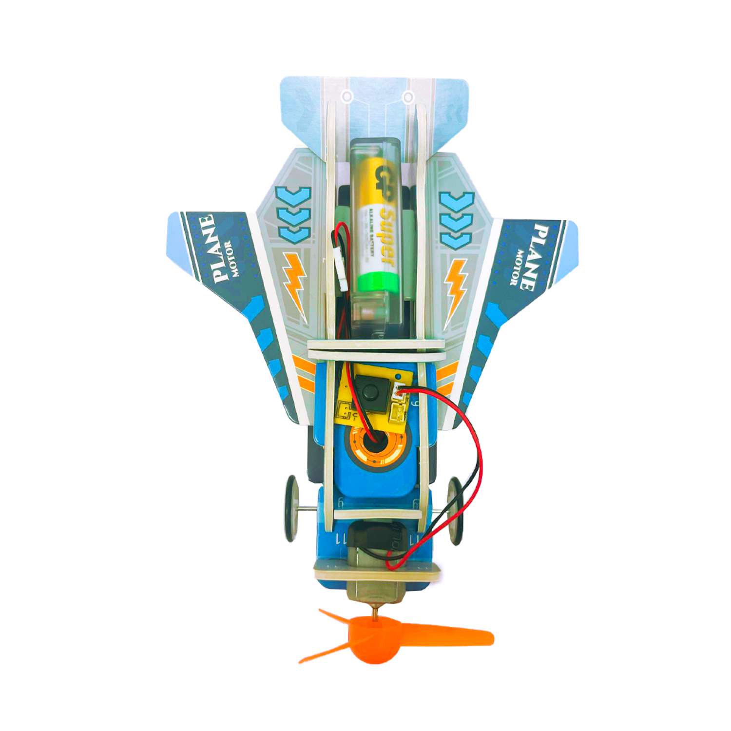 Конструктор электронный SHARKTOYS Развивающий для сборки по робототехнике Самолет - фото 2