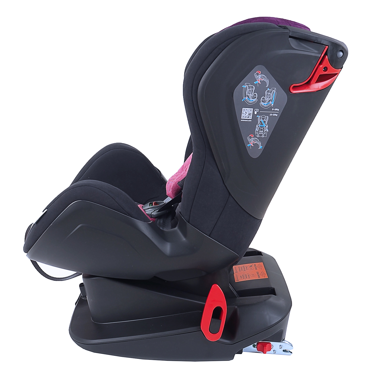 Автокресло Avionaut Glider Softy Isofix 9-25кг Черный-Фиолетовый - фото 6