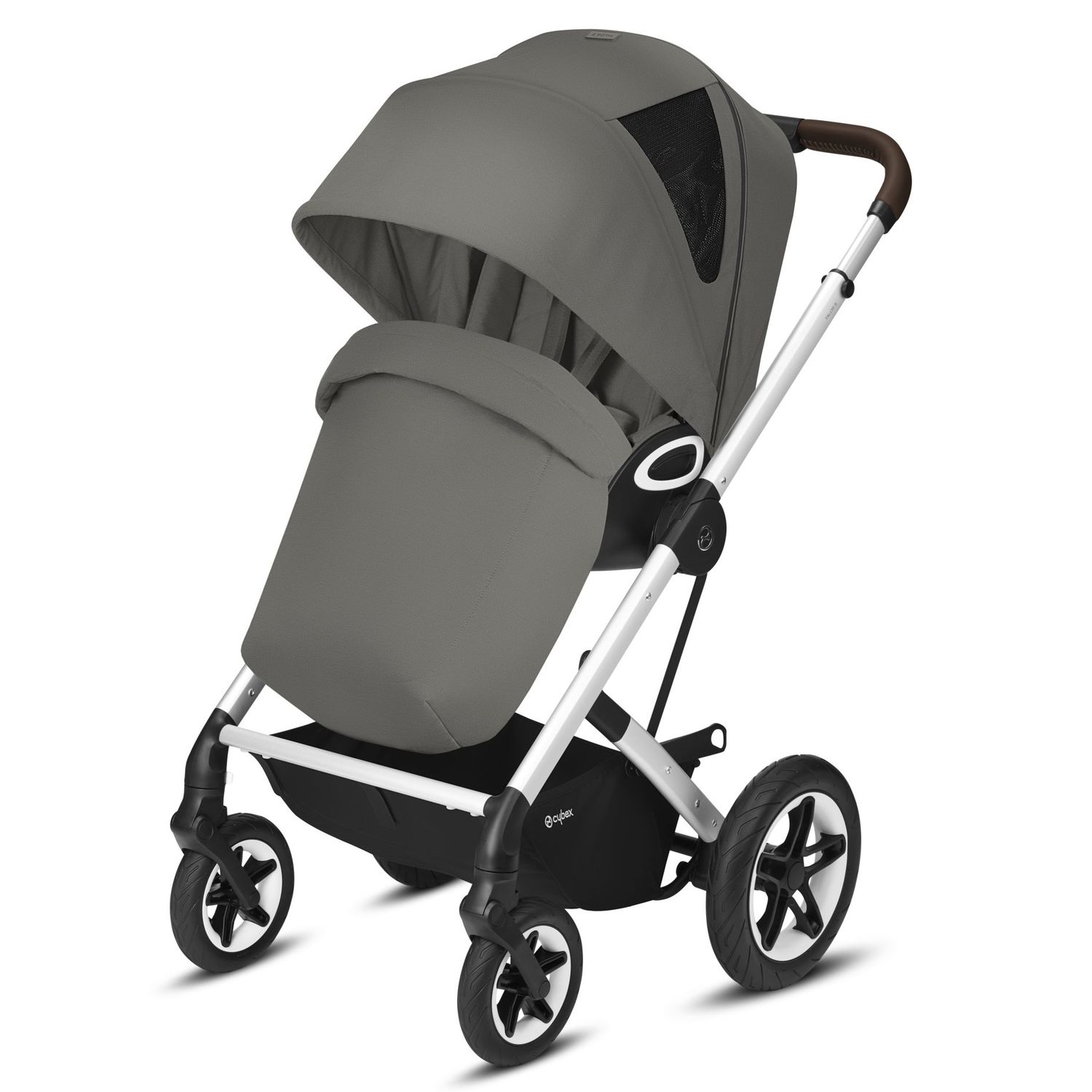 Коляска Cybex Talos S Lux SLV Soho с дождевиком Grey - фото 7