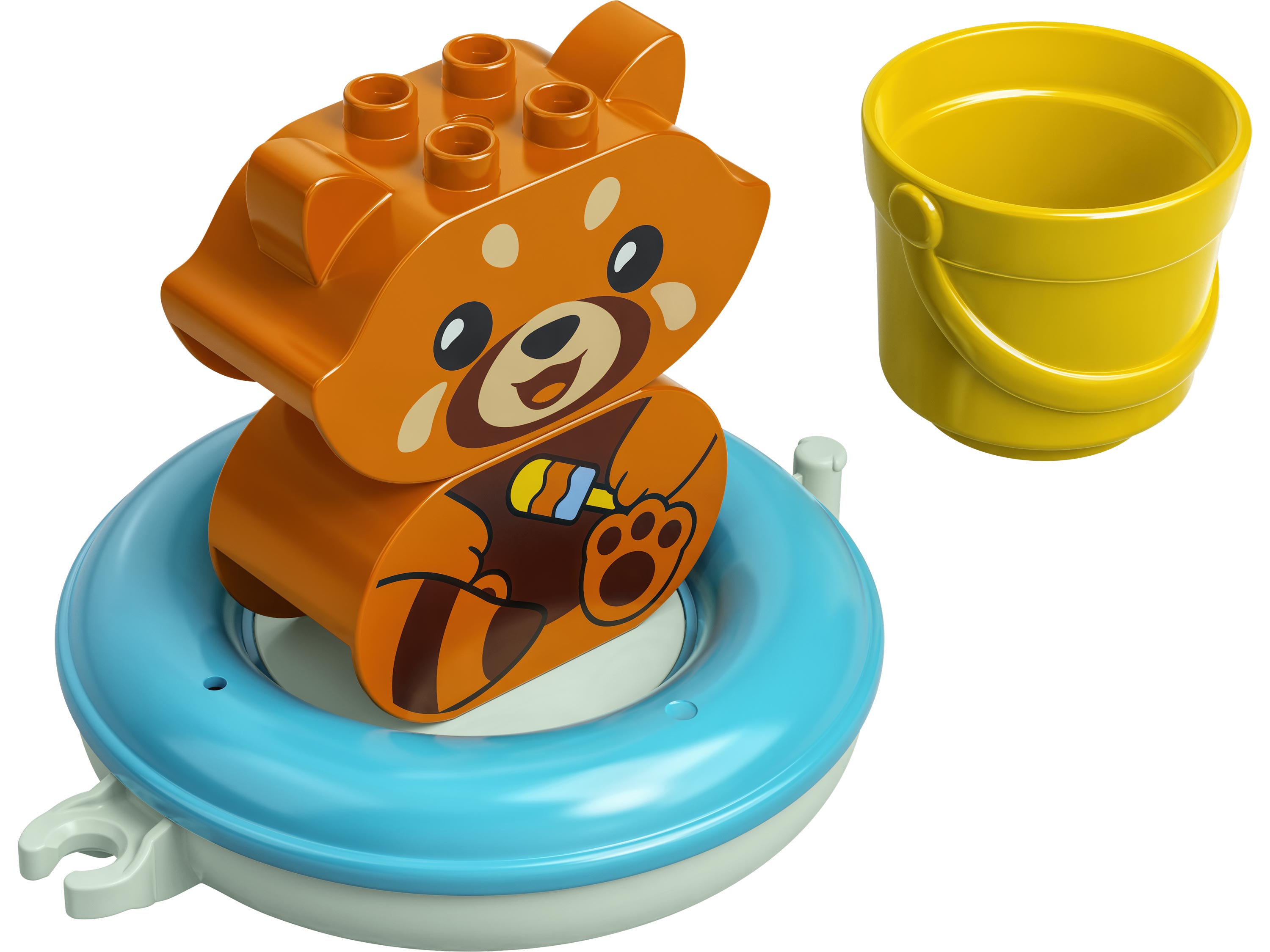 Конструктор LEGO Duplo Bath Time Fun Floating Приключения в ванной Красная панда на плоту - фото 4