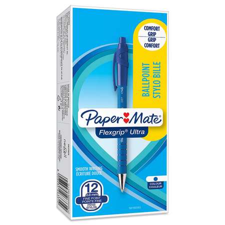 Ручка шариковая PAPER MATE Flexgrip Синяя S0190303