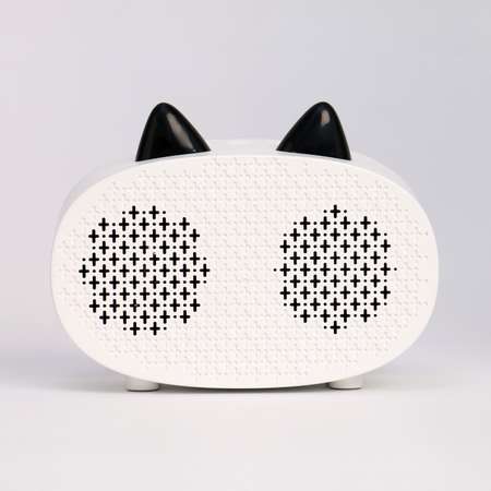 Часы Sima-Land электронные настольные «Кошка» белая индикация с колонкой 9.5 х 11.5 х 4.5 см