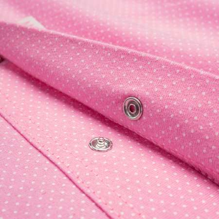 Пододеяльник Mrs.Stretch Mr.Jersy Ясельный трикотажный на кнопках 110х140 см цвет ярко-розовый