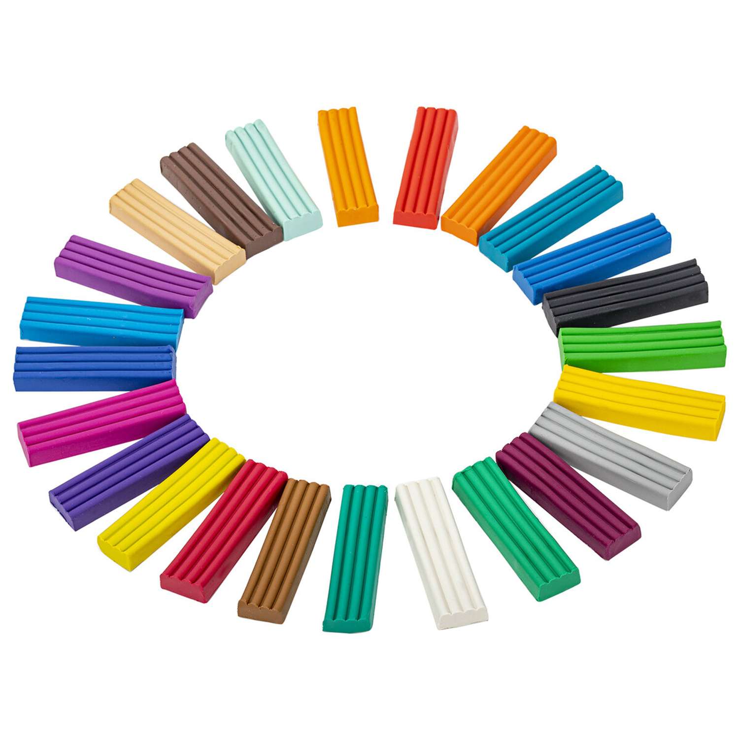 Пластилин классический Brauberg для лепки набор для детей 24 цвета - фото 3