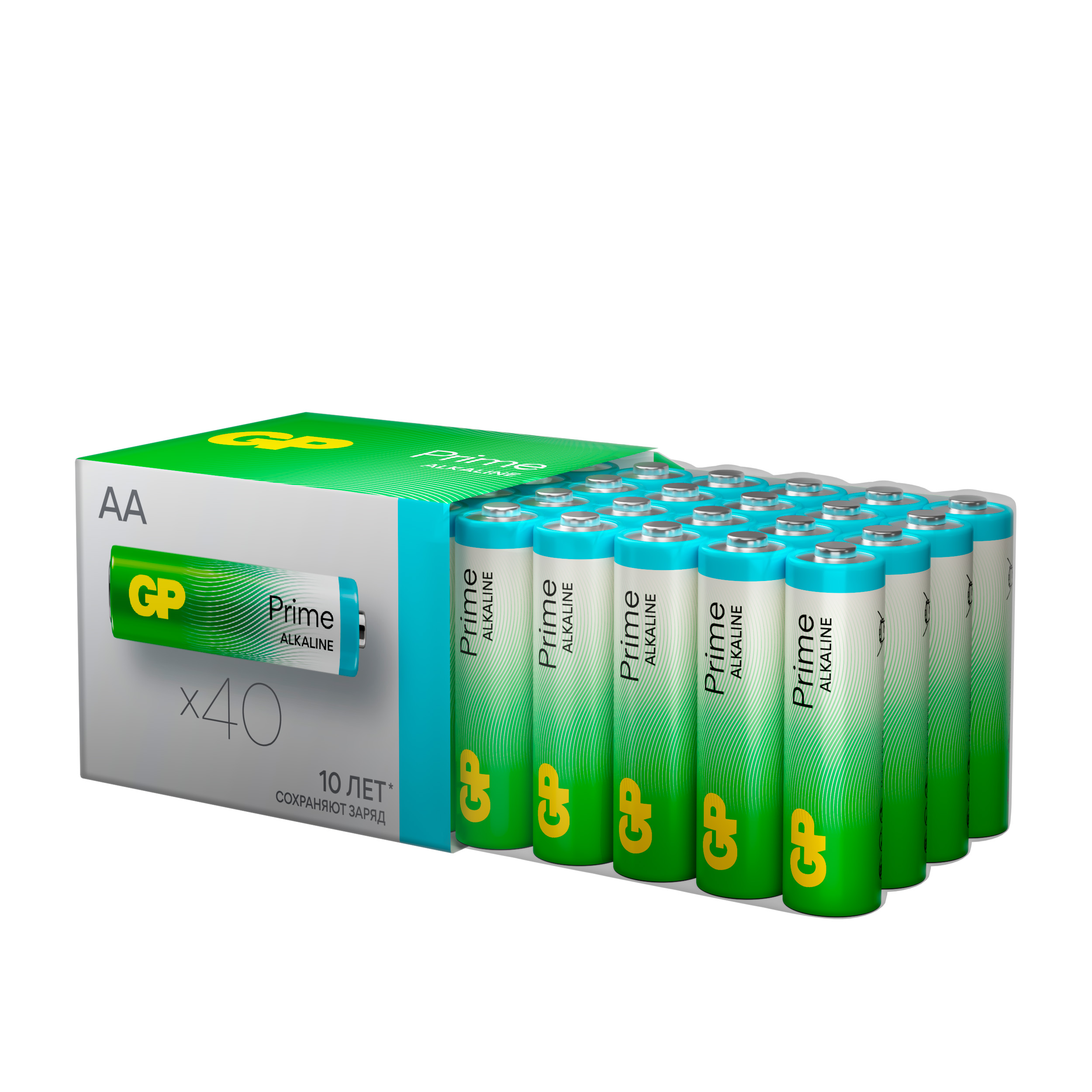 Набор батареек GP Super Alkaline AA LR 40 шт. 15A-B40 - фото 2