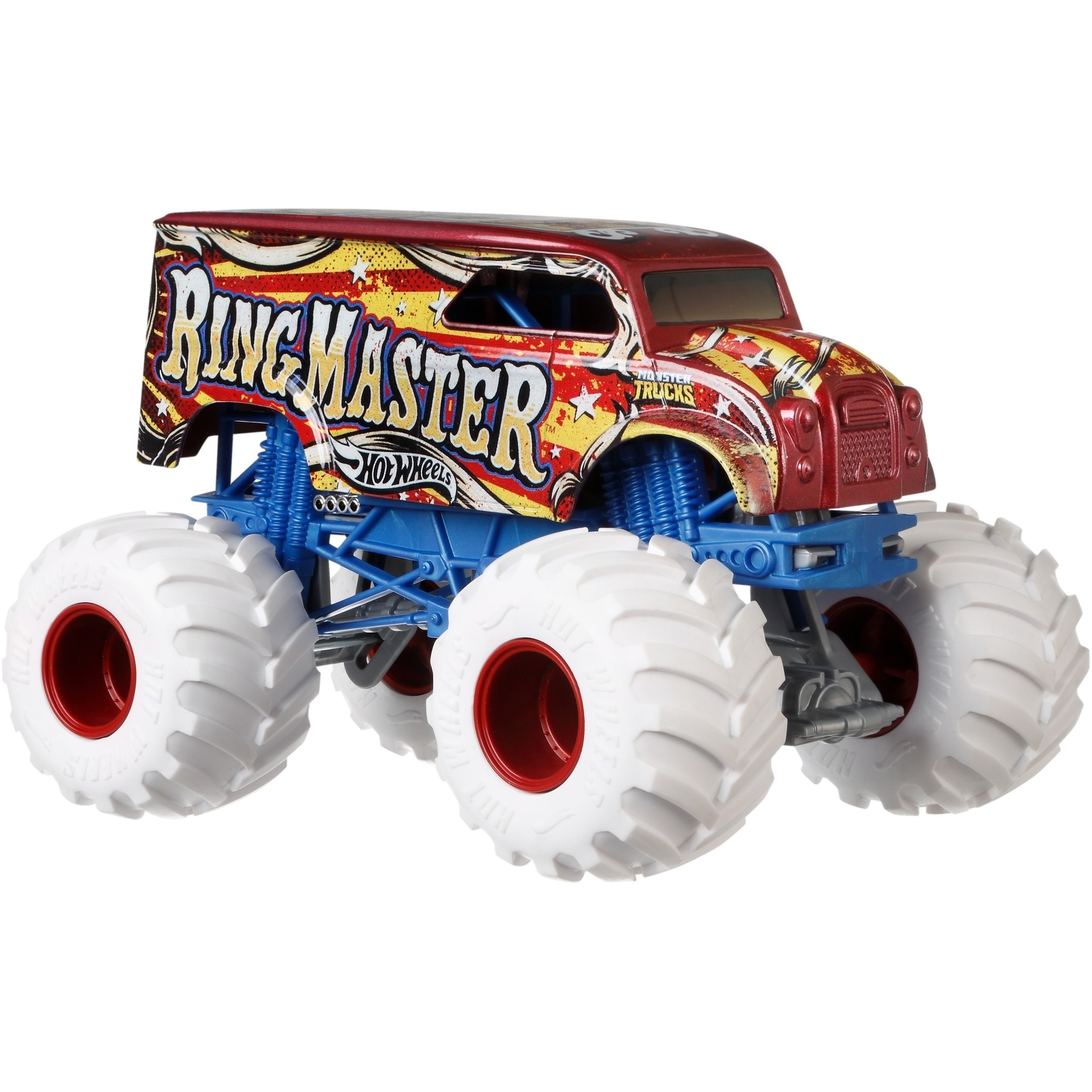 Автомобиль Hot Wheels Monster Tracks Мастер ринга 1:24 FYJ83 - фото 1