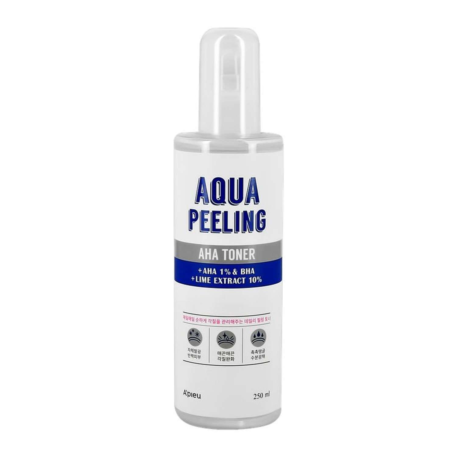 Тонер для лица APieu Aqua peeling с aha и bha-кислотами и экстрактом лайма 250 мл - фото 1